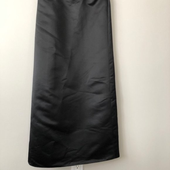 Black Satin Strapless Fitted Formal Grad Gown 6 $15 Dresses if you Buy 2 or more - Picture 5 of 9
